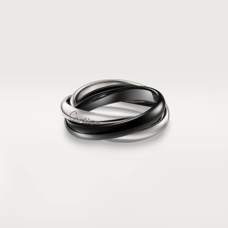Silver couple rings with diamond designs in multiple colour combinations and geometric shapes