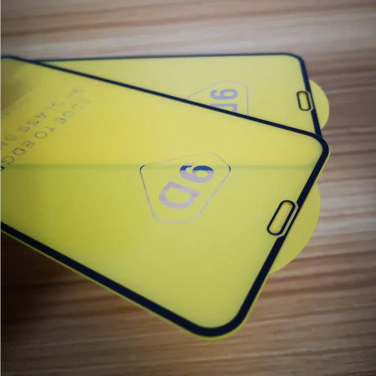 Black tempered glass screen protector for Xiaomi mobile phones with full screen coverage