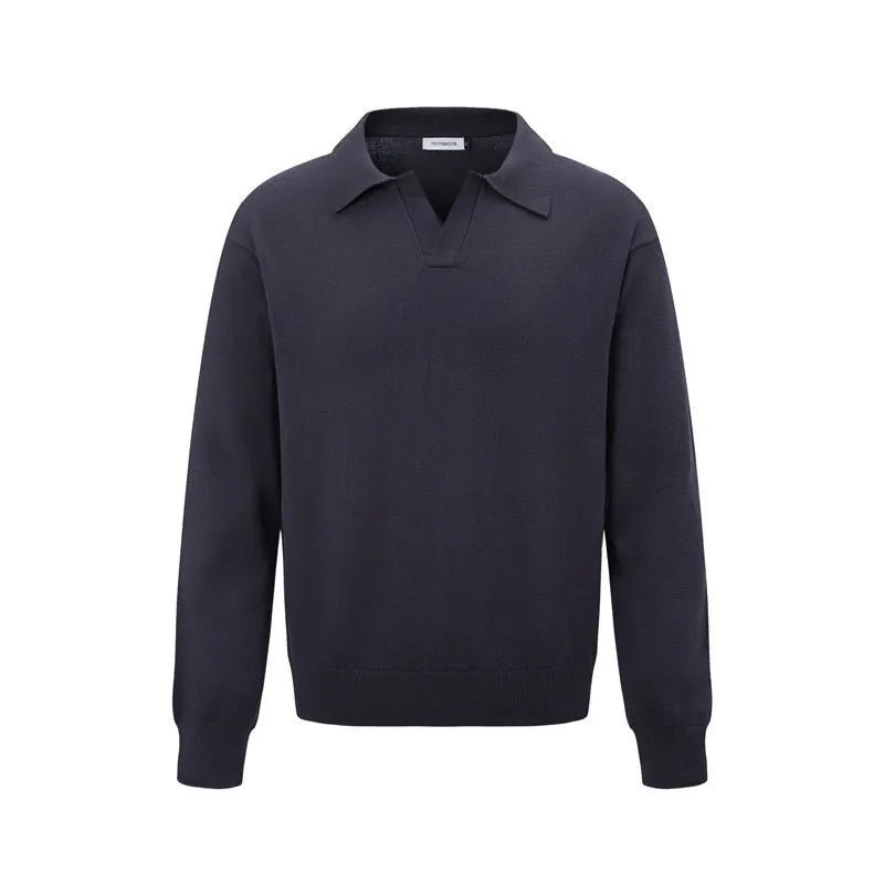 Women's loose black acrylic blend pullover shirt for casual wear