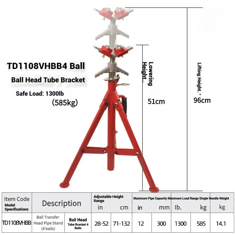 Industrial steel pipe bracket with V-shaped head design showing short and high configurations