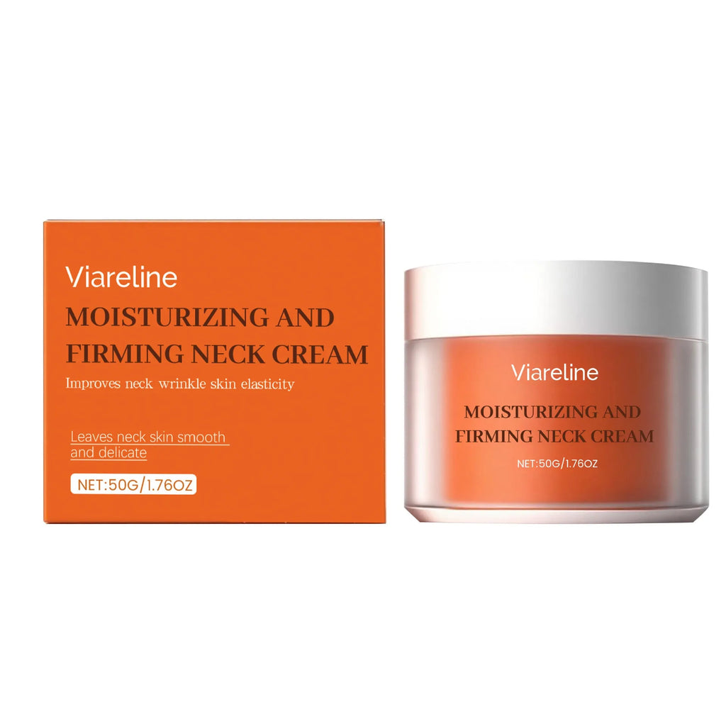 Moisturising neck cream in 6.3cm packaging for daily neck contour care