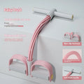 Adjustable waist slimming pedal exercise device with puller rope in purple colour option