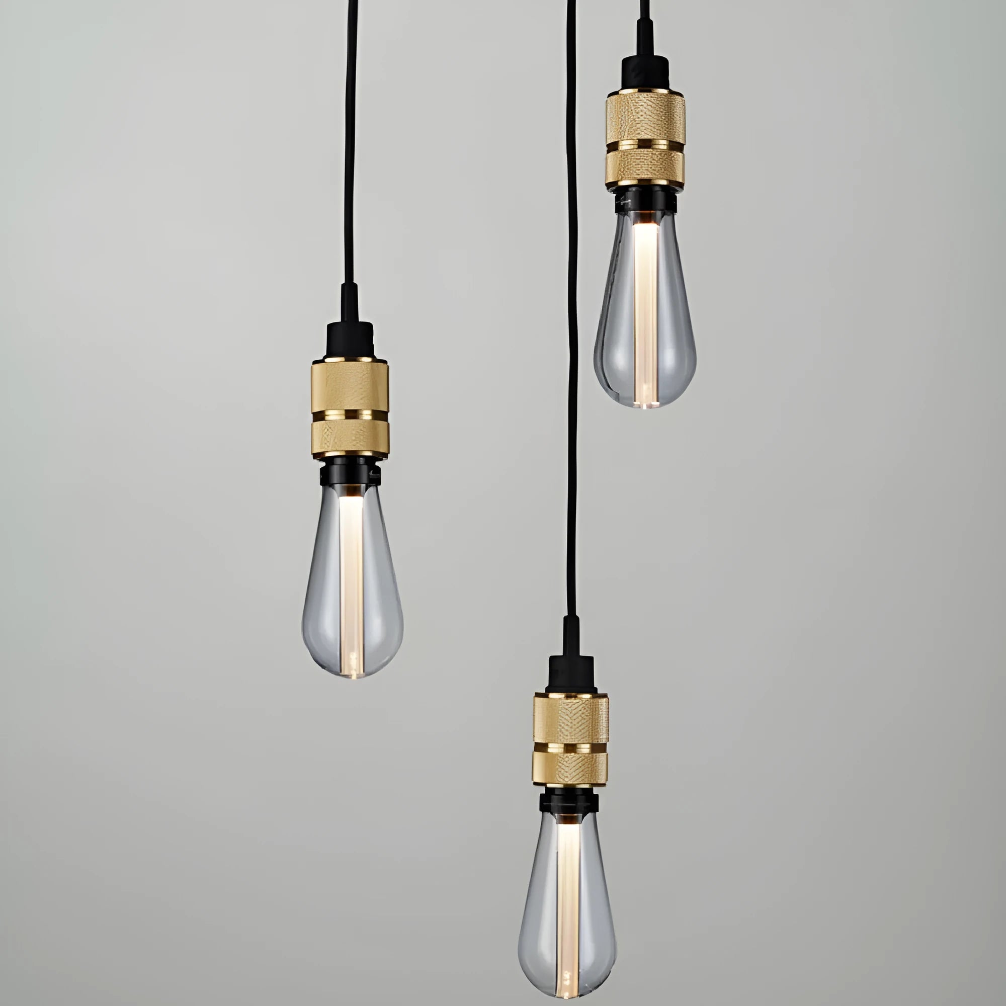 Retro DIY ceiling light chandelier assembly with electroplating aluminium holder in multi-colour options