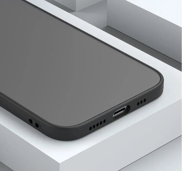 Frosted hard plastic iPhone protective case in dark night green colour, showing full back coverage.