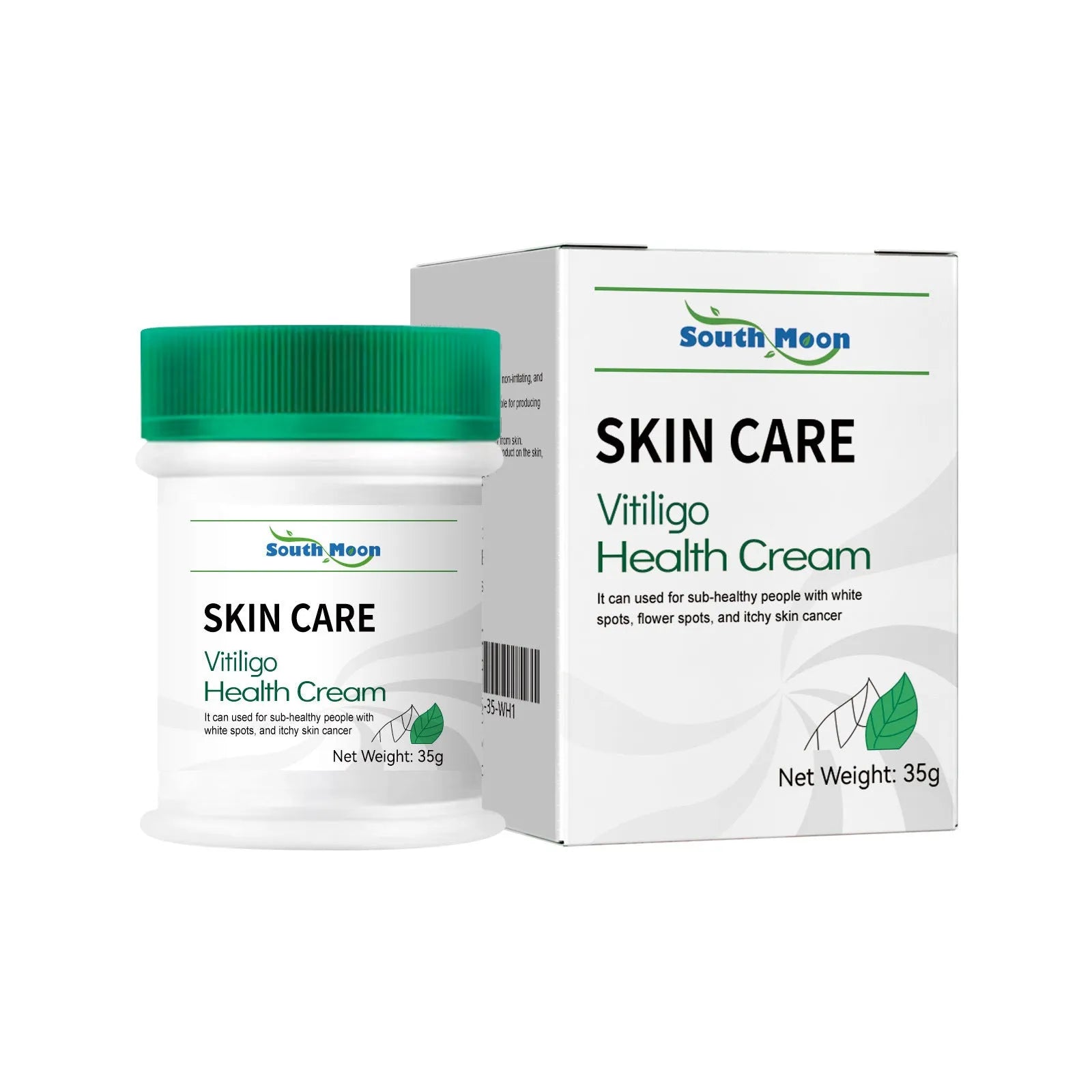 35g body care cream container for orange peel tissue treatment with cleansing and moisturising properties