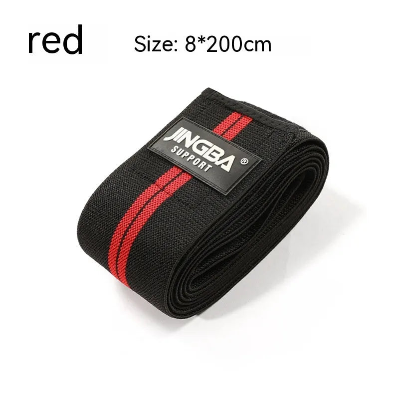 Adult adjustable knee pads for weightlifting and cycling sports protection in blue colour