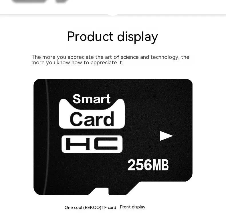 TF series 256MB memory card with 11x15mm dimensions for portable audio-visual devices