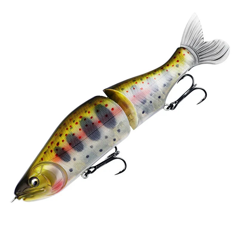 185mm long soft plastic fishing lure for bass, shown in one of 15 available colour options.
