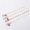 Glow in the dark adjustable silicone cat collar with metal bell in love style design
