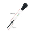 Glass electrohydraulic hydrometer for automobile battery electrolyte testing with suction type design