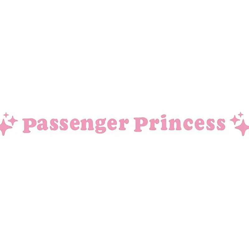 Passenger princess rearview mirror decorative sticker in 12.5cm diameter with eight colour options