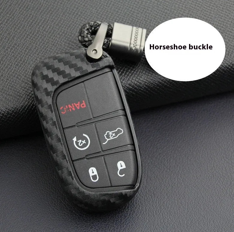 Silicone remote key protection case for Dodge Chrysler Fiat car keys with packaging options
