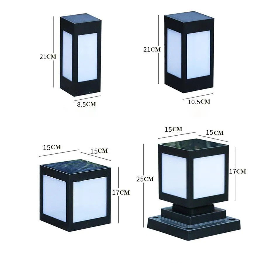 Solar garden lights for outdoor landscape illumination with waterproof design and LED light source