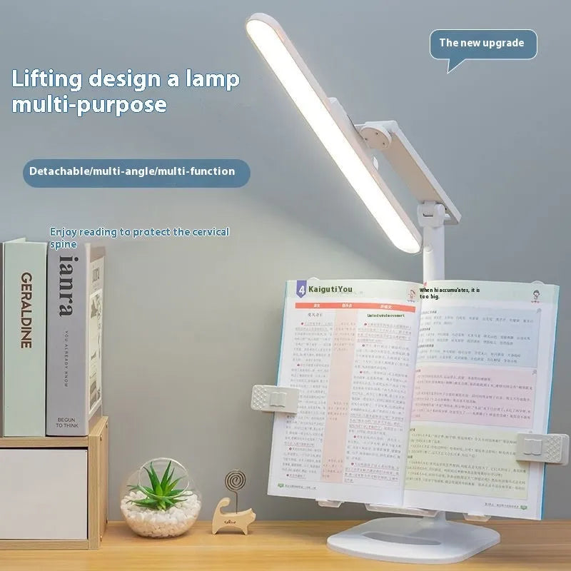 Adjustable table lamp with three colour temperature settings and dual charging/plug-in power options