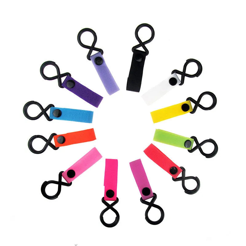 Nylon luggage Velcro hook in one of 18 available colours, shown in its clear independent OPP packaging.