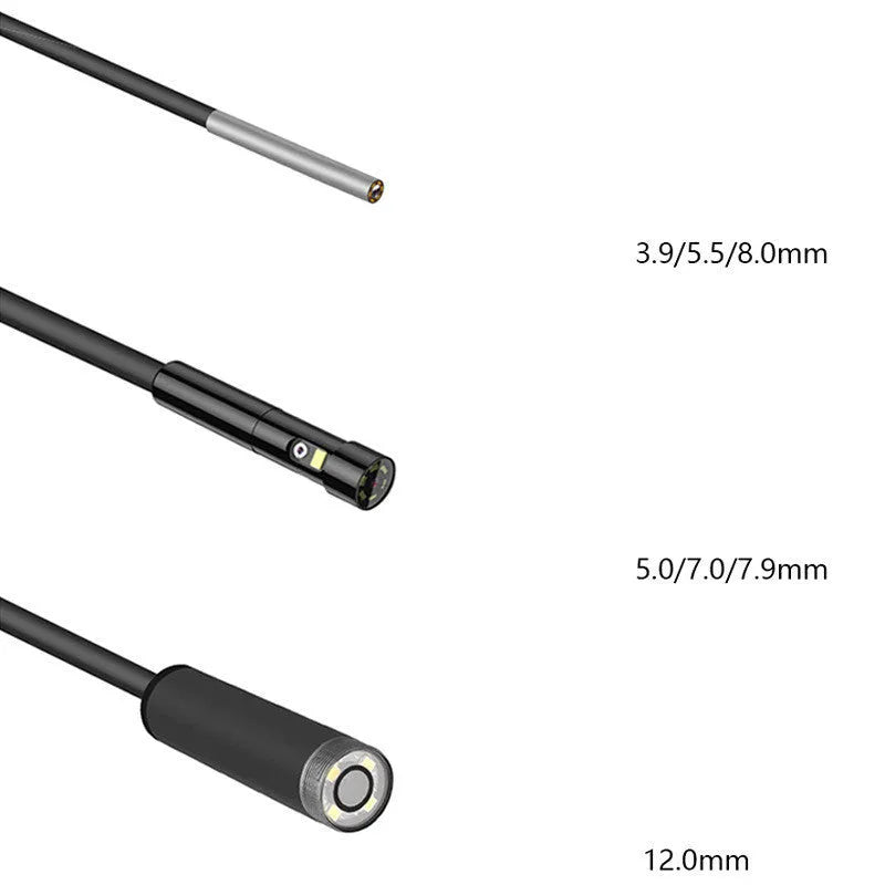 Handheld industrial endoscope with 4.5-inch screen and 1-metre cable for automotive pipeline inspections