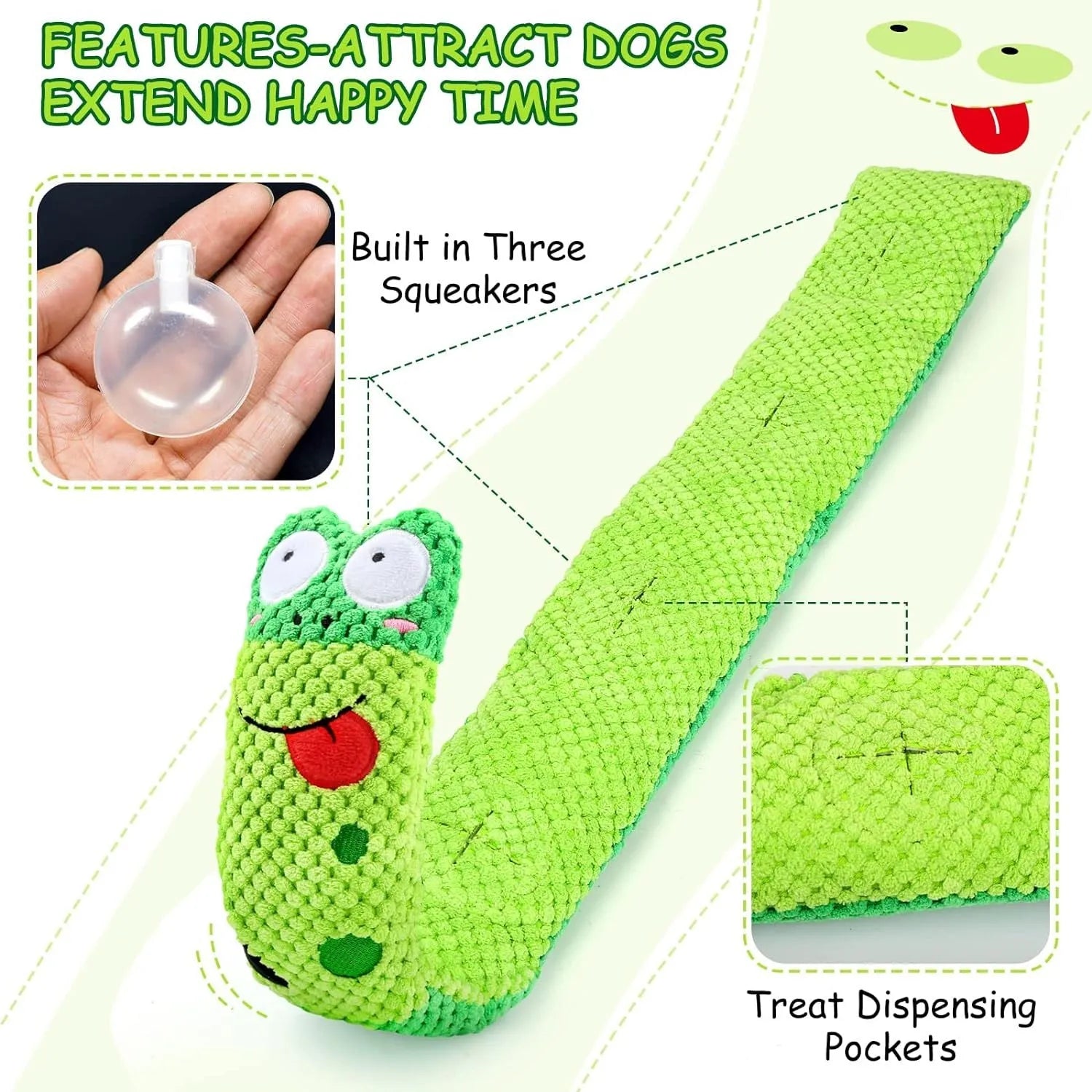Transformable dog puzzle toy in snail shape with thick velvet material and hidden food holes