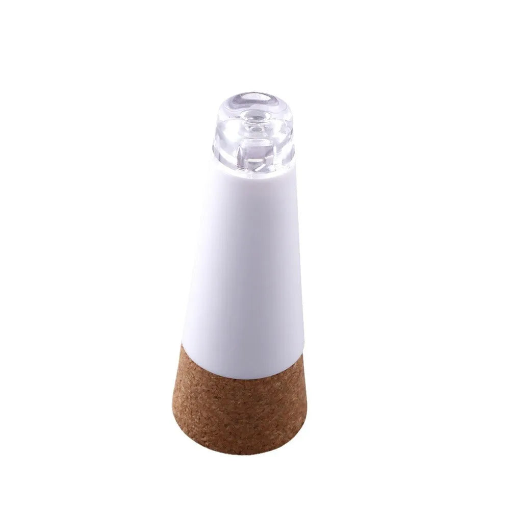 Rechargeable LED bottle cap cork light with 15 LED beads for holiday decoration