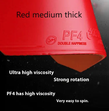 Fast Attack Sticky Classic-50 table tennis racket with PF4-50 sheets in red and black thickness options