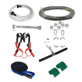 XYL Ziptreck 10 metre pulley slide rope set with alloy steel pulleys and safety components