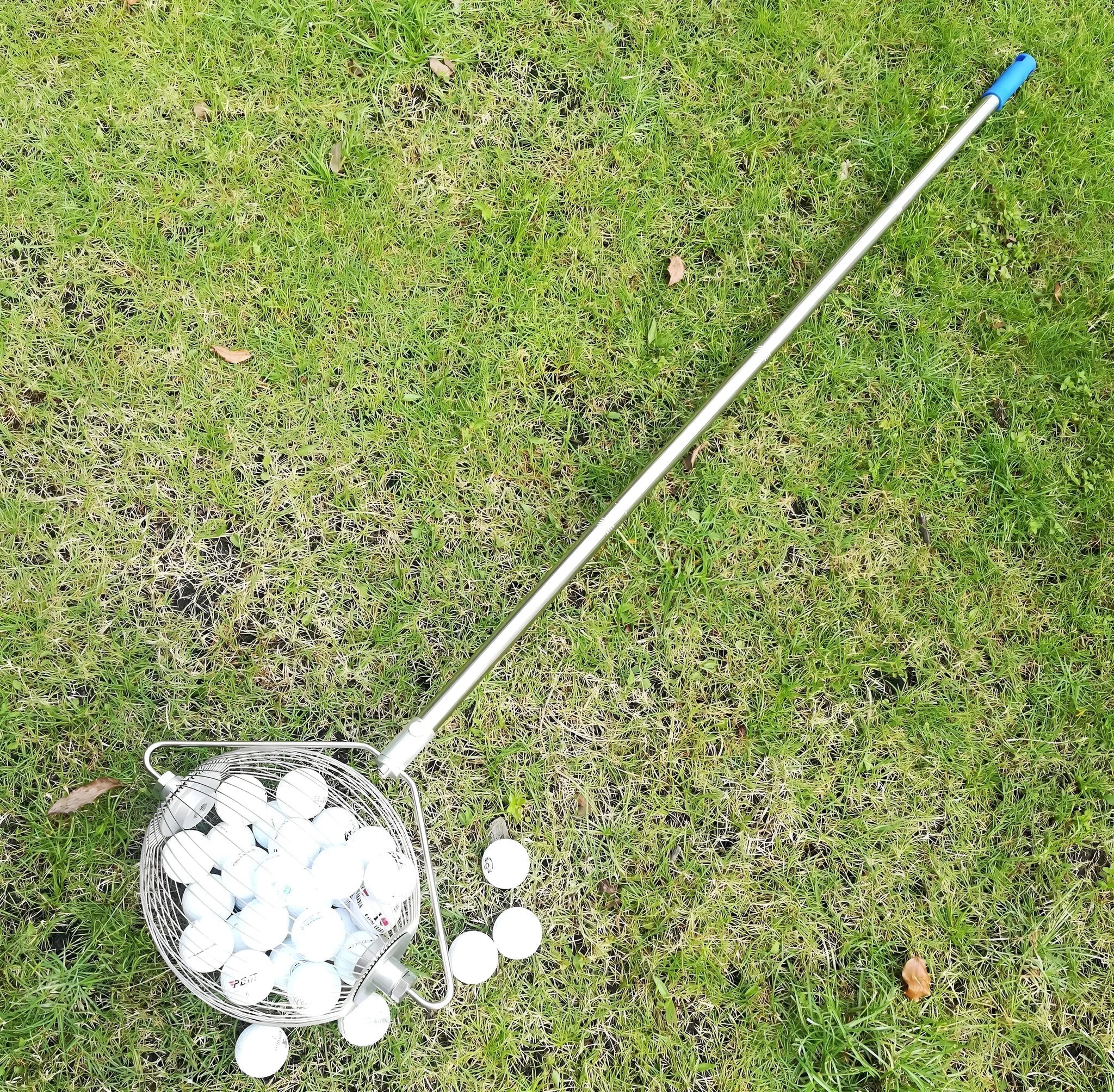 Metallic golf ball picker made from 304 stainless steel for ball retrieval