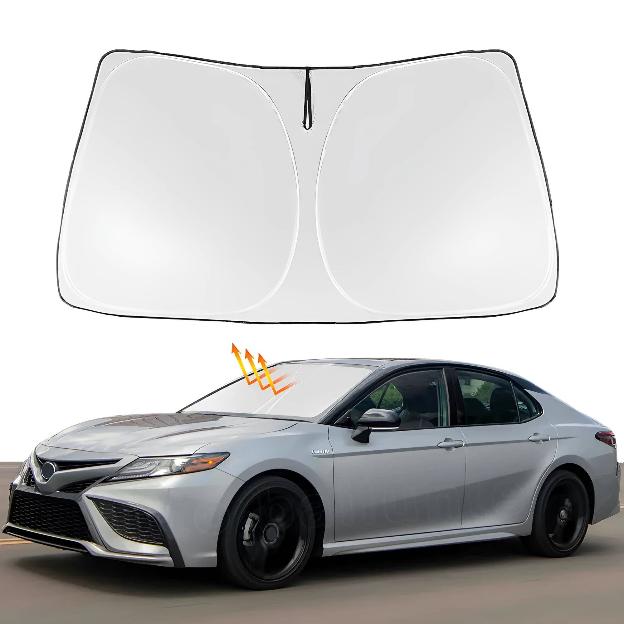 Silver reflective car windshield sunshade cover for Toyota Noah Voxy 90 Series models