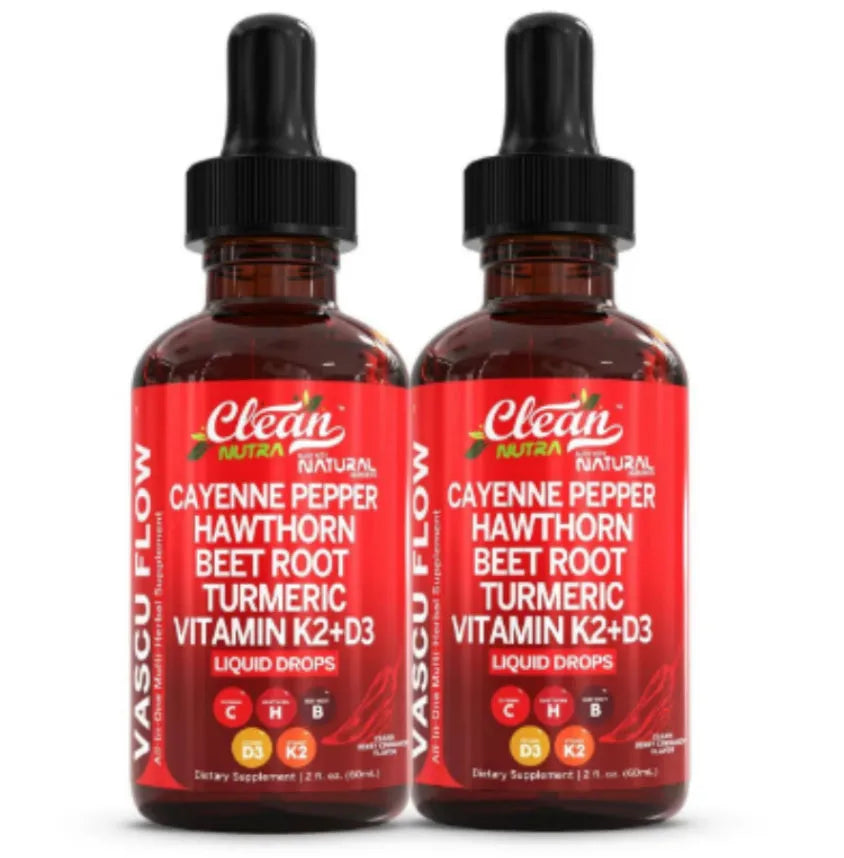 60ml bottle of Vitamin D3 K2 Hawthorn Fruit supplement liquid drops with dropper