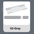 Double-sided keyboard and mouse pad with memory foam wrist strap in various colours