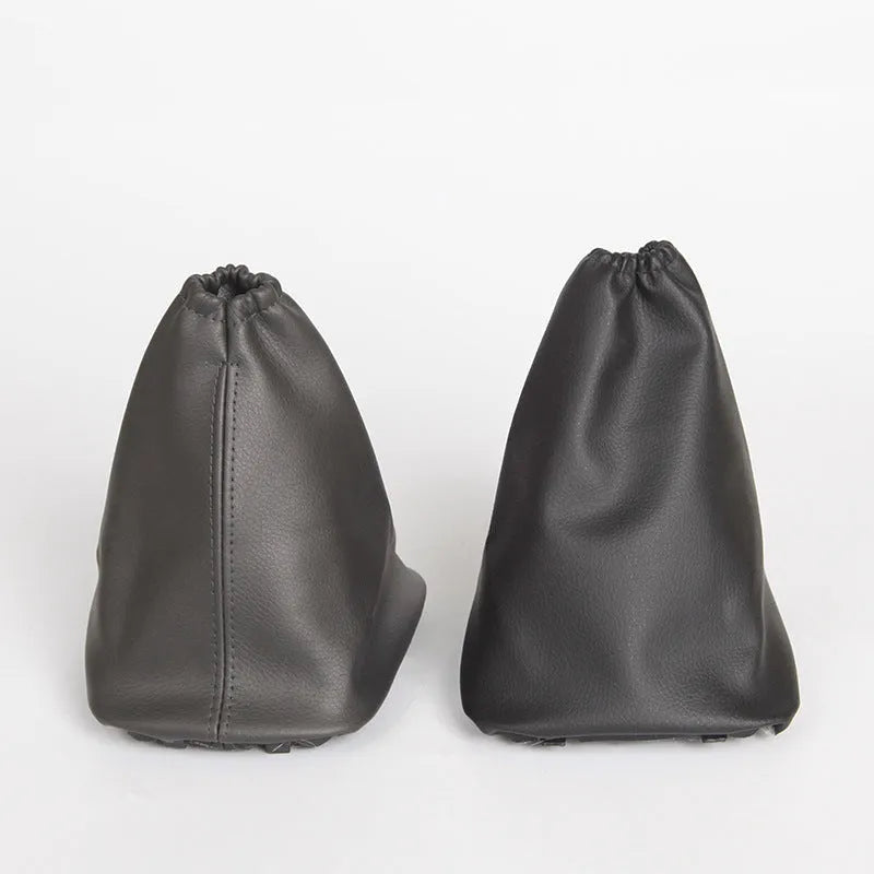 Black leather car shift lever dirt-proof cover for Toyota Corolla