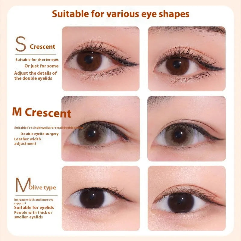 Double eyelid stickers in invisible natural traceless lace design with 120 patches