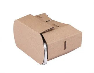 Paper virtual reality glasses measuring 153mm by 83mm for smartphones up to 6 inches