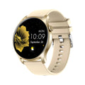 Smart watch with 1.3-inch screen showing heart rate and blood pressure measurement functions on wrist