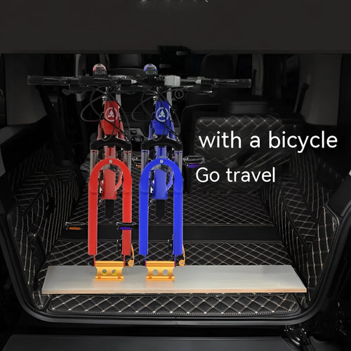 Silver metal bicycle front fork fixing clip for SUV modification and accessory mounting