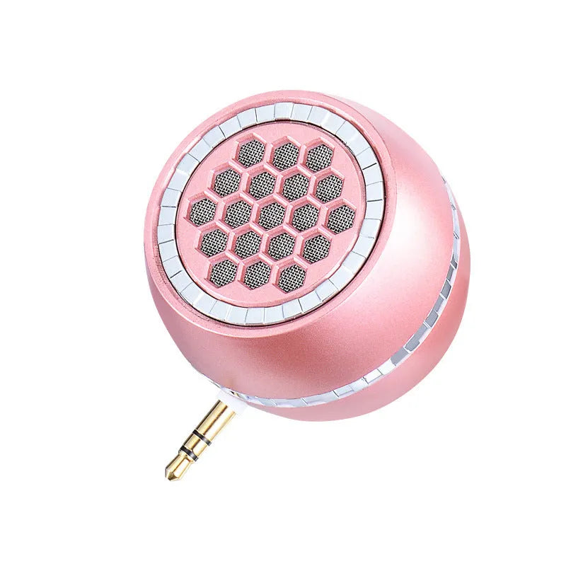 Universal external amplifier speaker in black, local gold or rose gold with USB power connection