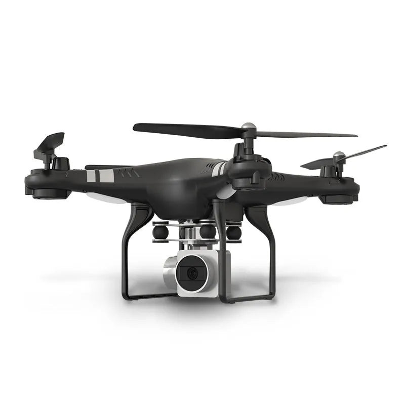 Black alloy remote control drone for HD aerial photography