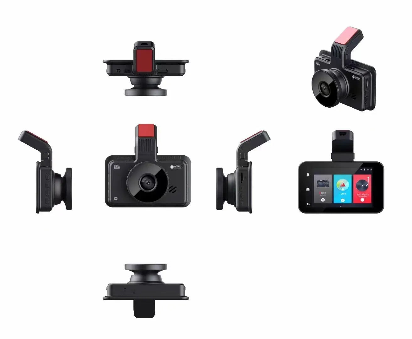 3-inch HD car DVR system with dual lens front and rear camera recording
