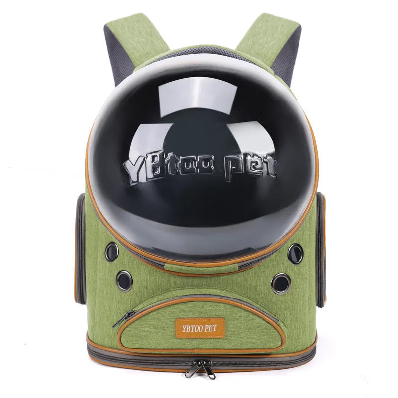 Visual transparent large capacity cat backpack in Oxford fabric for pet travel