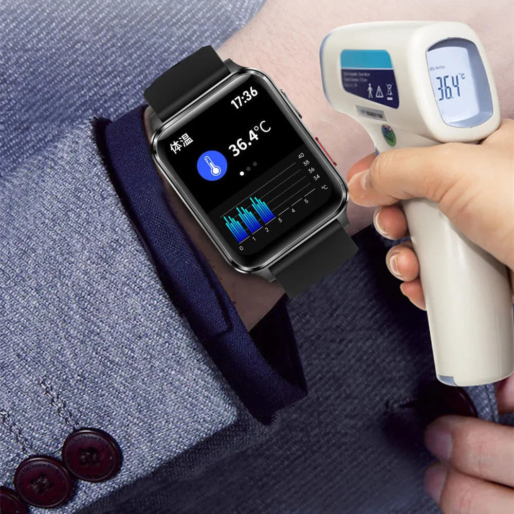 Multi-sport watch with 1.70-inch tempered glass screen showing fitness metrics on display