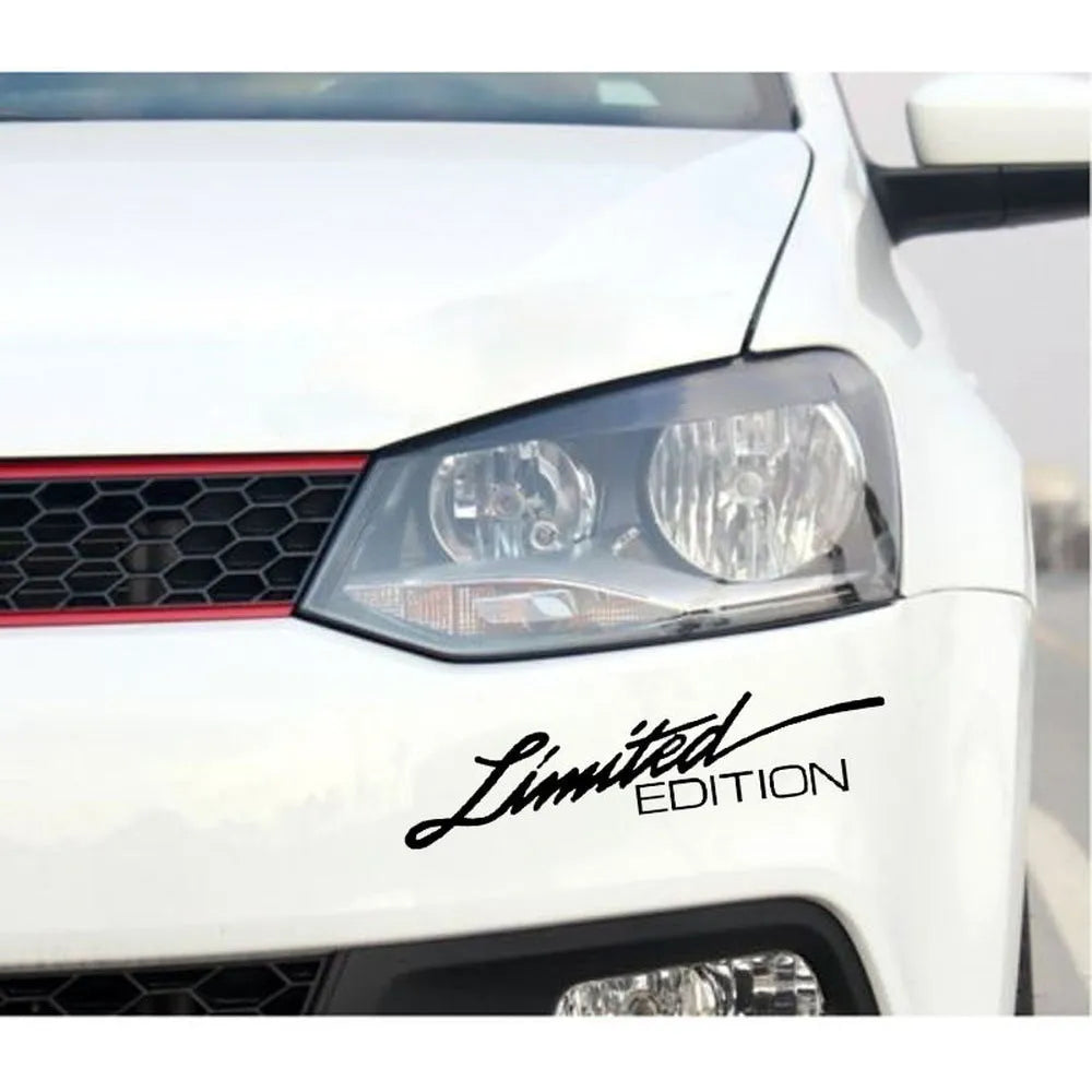 Reflective British bumper sticker on car, showing Black, White and Colourful options.
