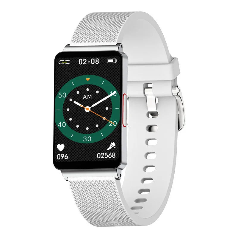 Blood Glucose EP08 Smart Bracelet in black, gold, or silver with touch screen and magnetic charging