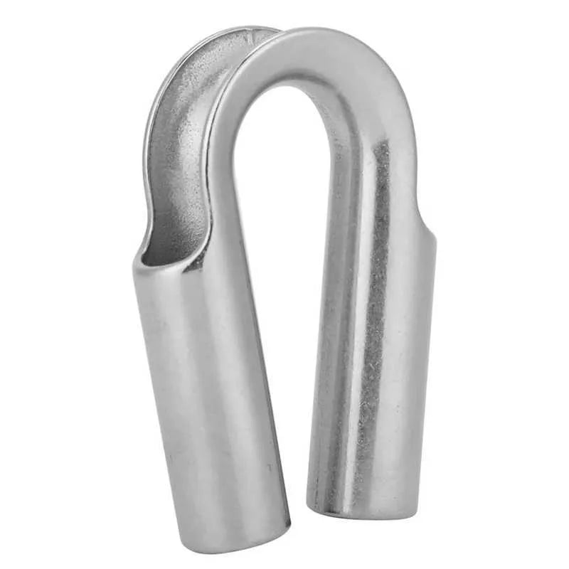 Stainless steel tubular chicken heart round sleeve ring showing circular fastening component
