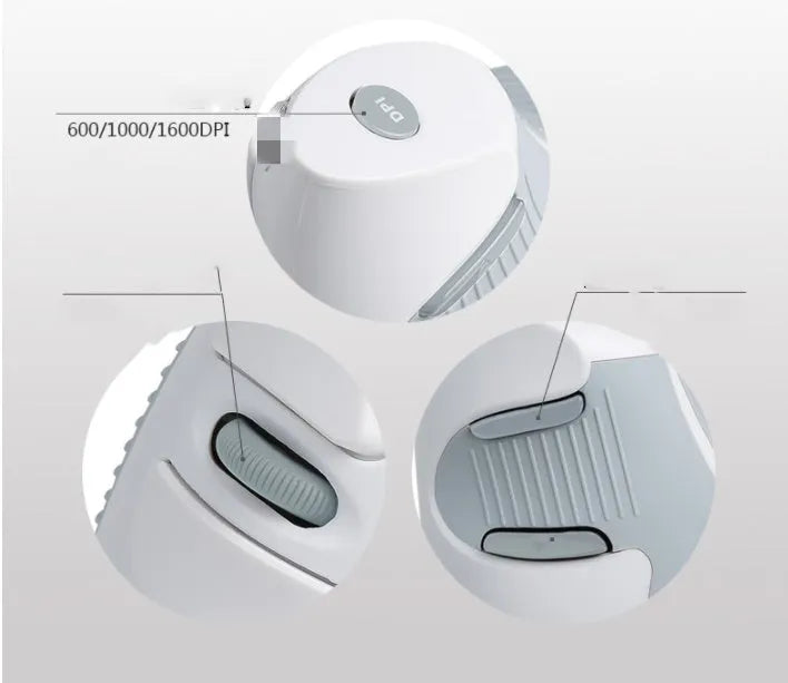 M618 wireless vertical ergonomic computer mouse in black or white colour with USB connection
