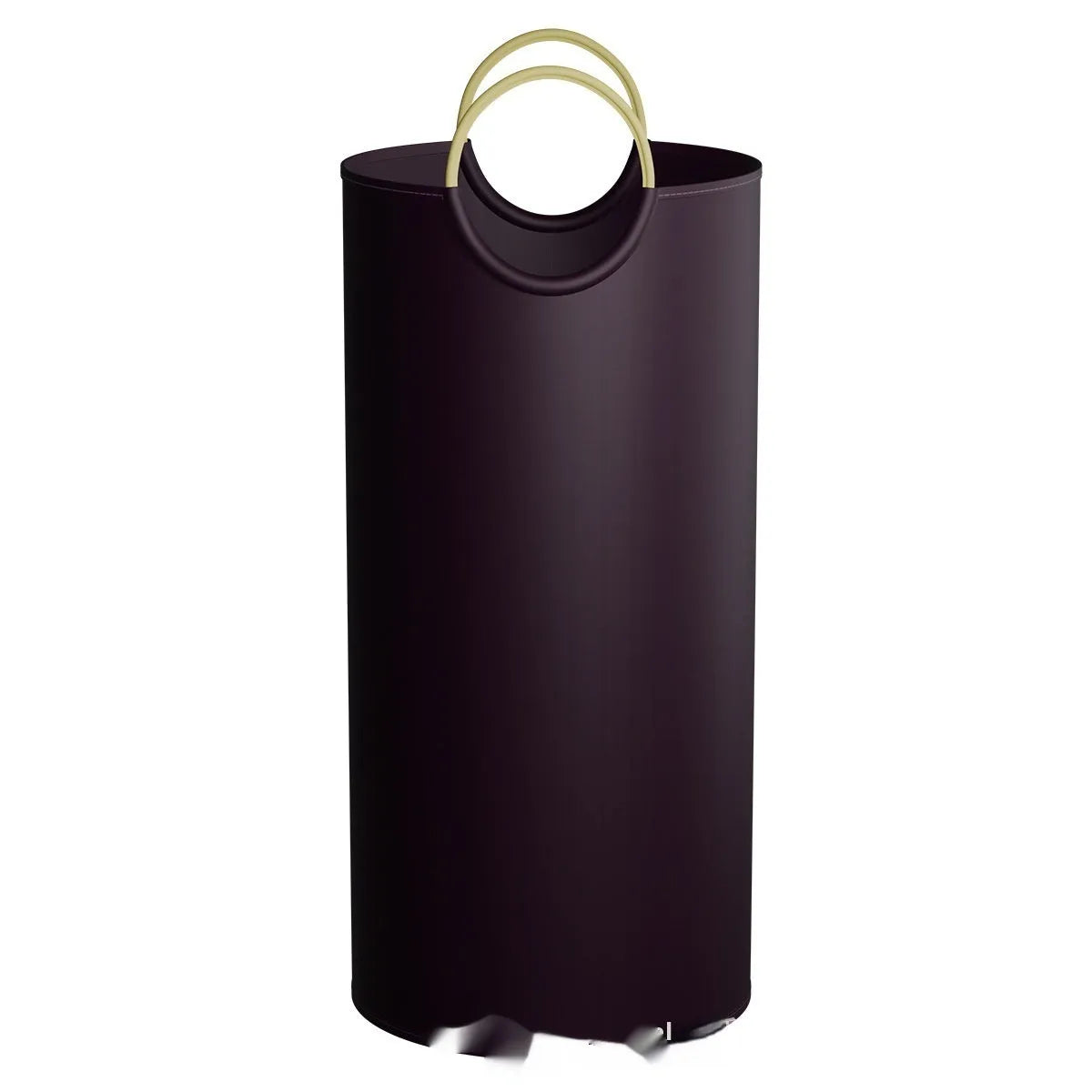 A round portable plastic trash can, 38cm wide and 72cm tall, shown with a patterned or plain finish.