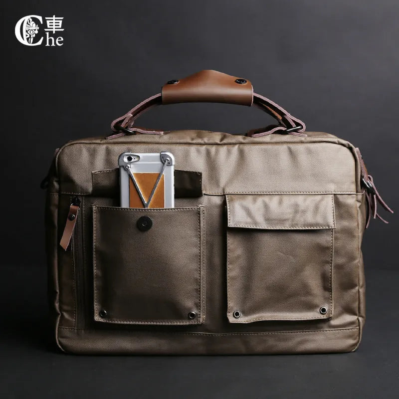 Dpark black single shoulder laptop bag for a 15-inch Lenovo laptop
