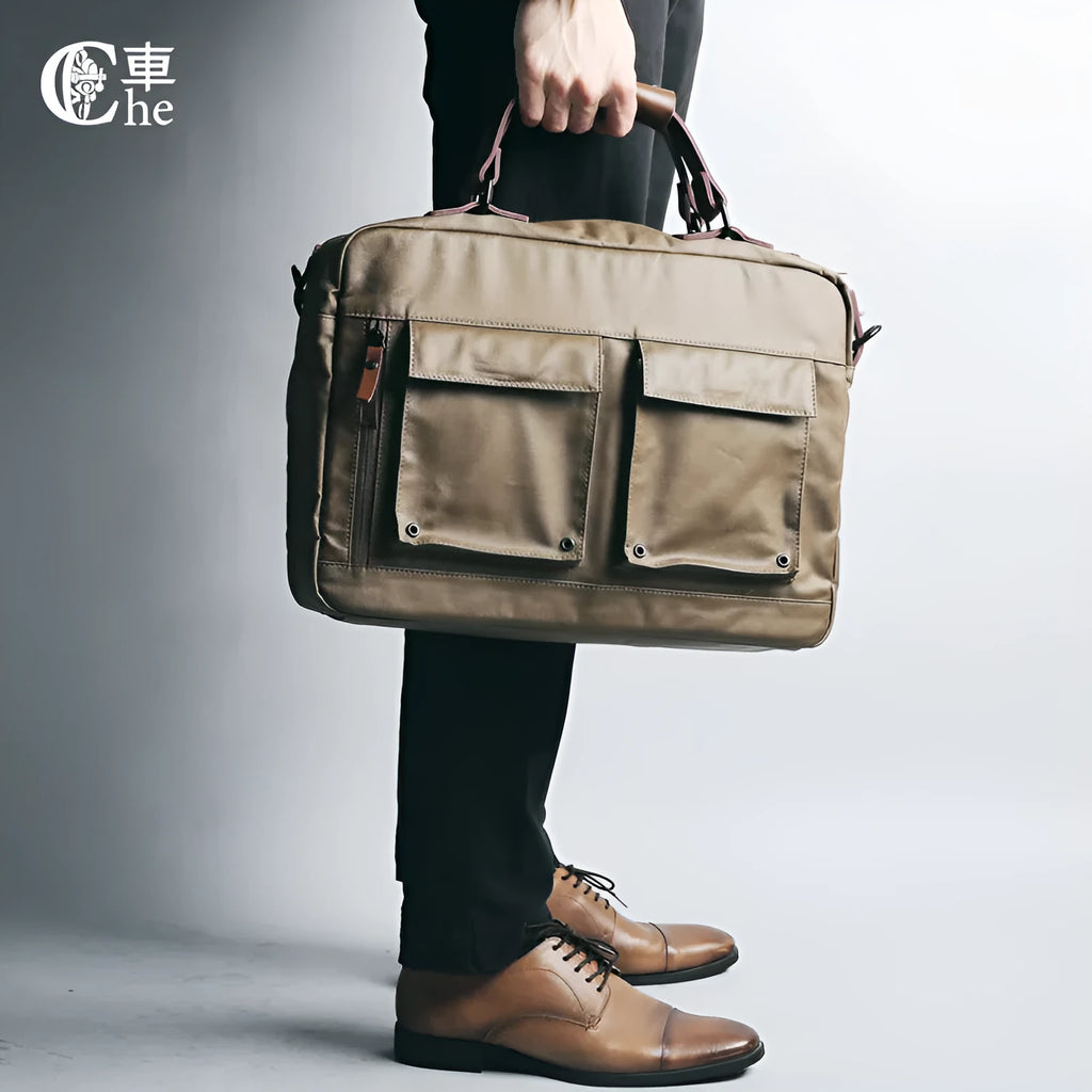 Dpark black single shoulder laptop bag for a 15-inch Lenovo laptop