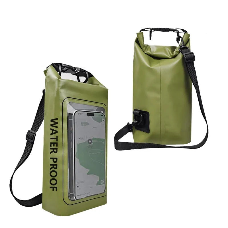 PVC waterproof crossbody sports bag in multiple colours for swimming and outdoor water activities