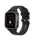 Smart bracelet fitness watch with Bluetooth call function on wrist, shown in black, blue, green, and pink colour options.
