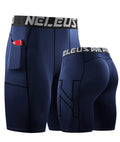 Mens black milk silk polyester tight shorts for running and summer fitness