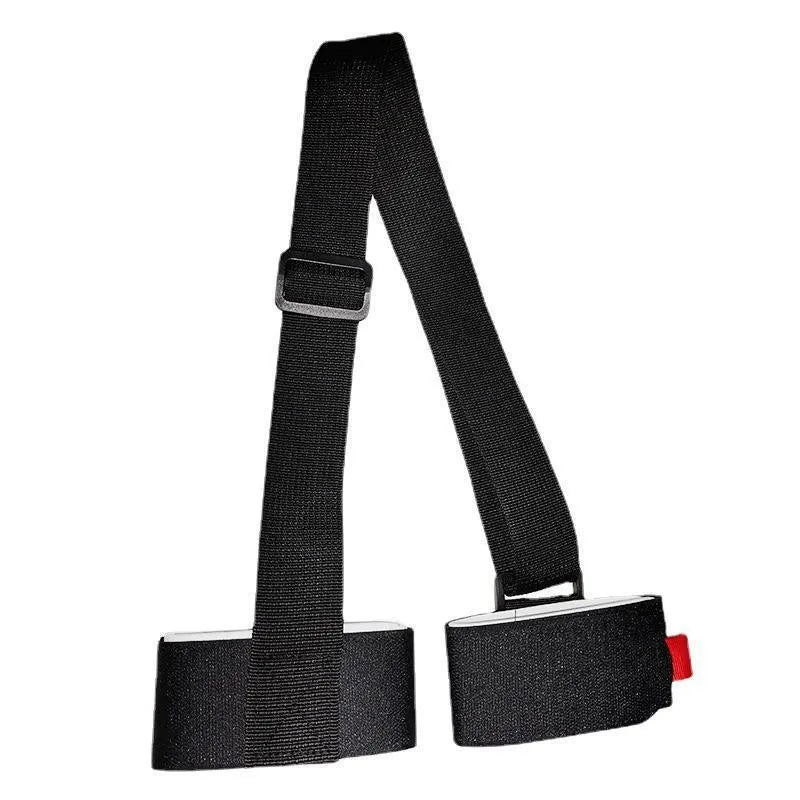 Adjustable skiing bandage strap with hook and loop fastening in multiple colour options
