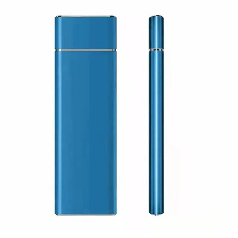 6TB mobile hard disk external SSD storage device with metal shell in ultra-thin design showing colour options